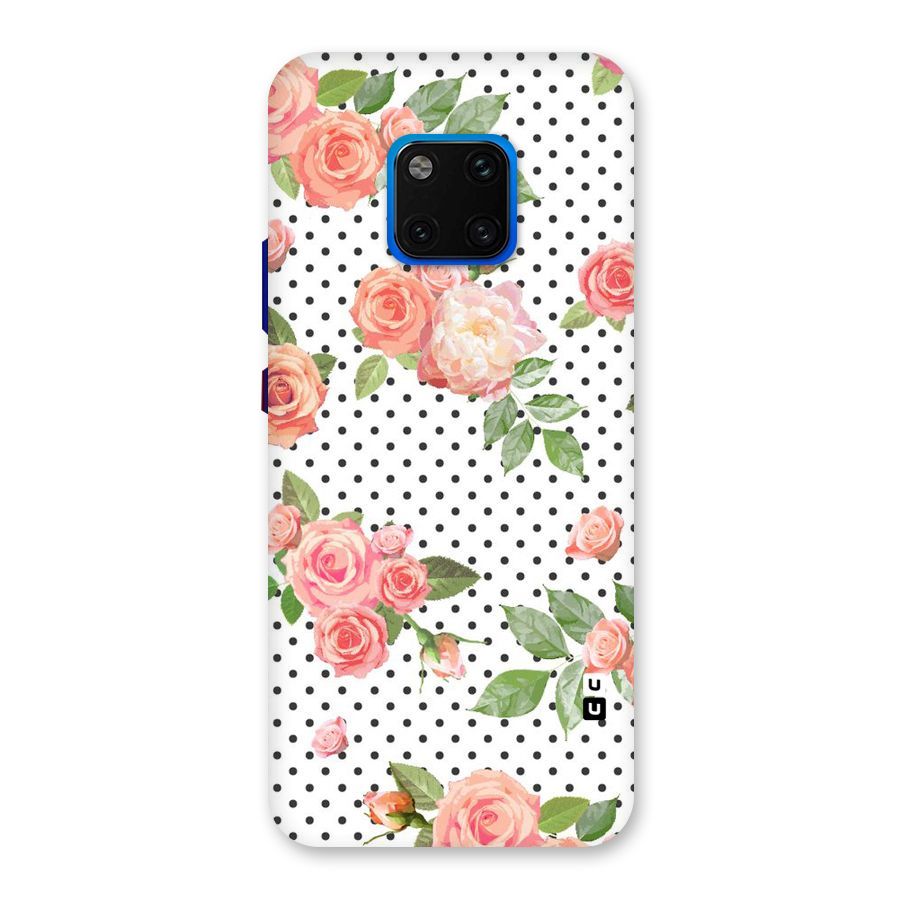 Polka Bloom White Back Case for Huawei Mate 20 Pro