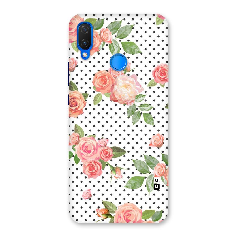 Polka Bloom White Back Case for Huawei P Smart+