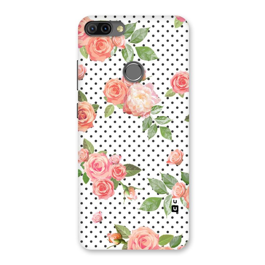 Polka Bloom White Back Case for Infinix Hot 6 Pro