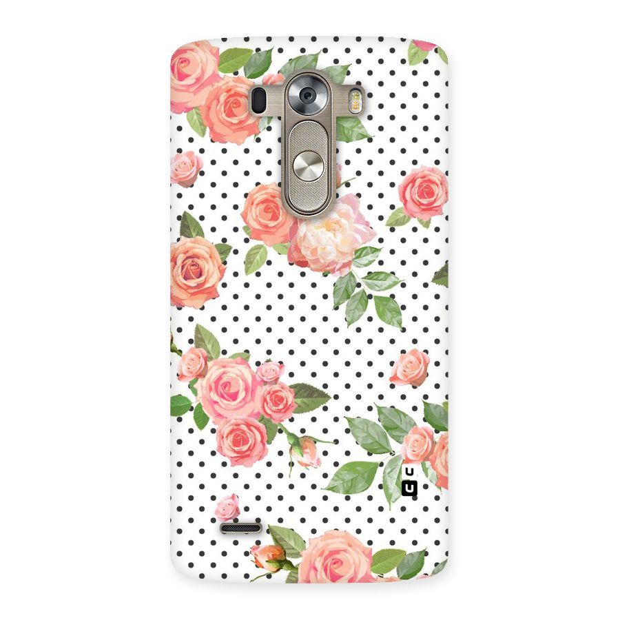 Polka Bloom White Back Case for LG G3