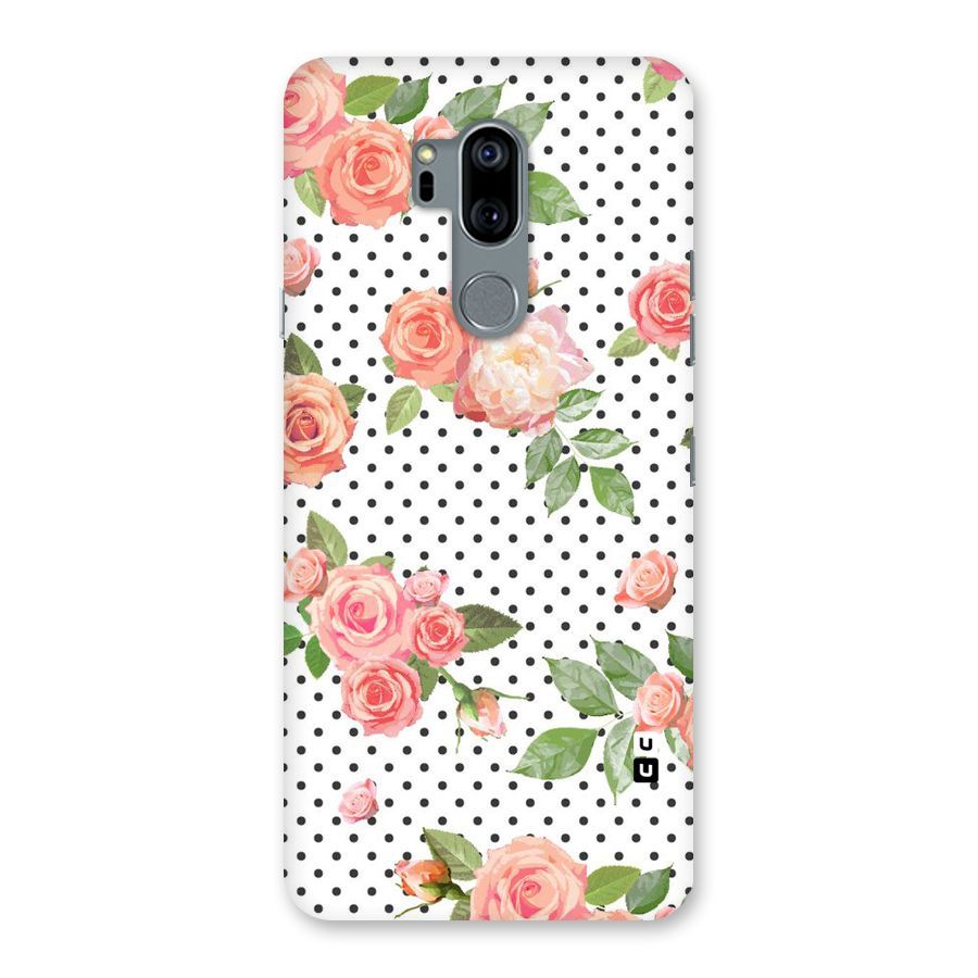 Polka Bloom White Back Case for LG G7