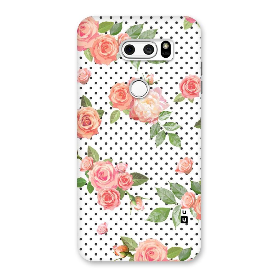 Polka Bloom White Back Case for LG V30