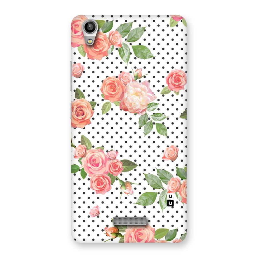 Polka Bloom White Back Case for Lava-Pixel-V1