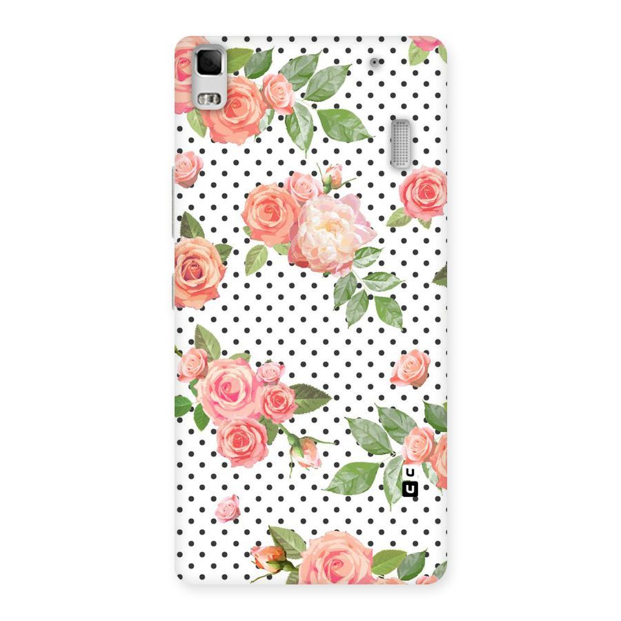 Polka Bloom White Back Case for Lenovo K3 Note