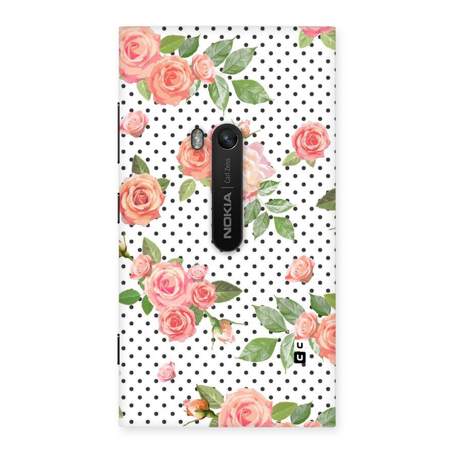 Polka Bloom White Back Case for Lumia 920