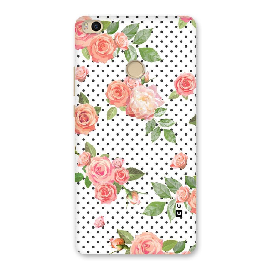 Polka Bloom White Back Case for Mi Max 2