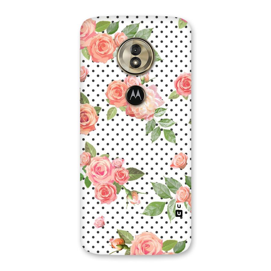 Polka Bloom White Back Case for Moto G6 Play