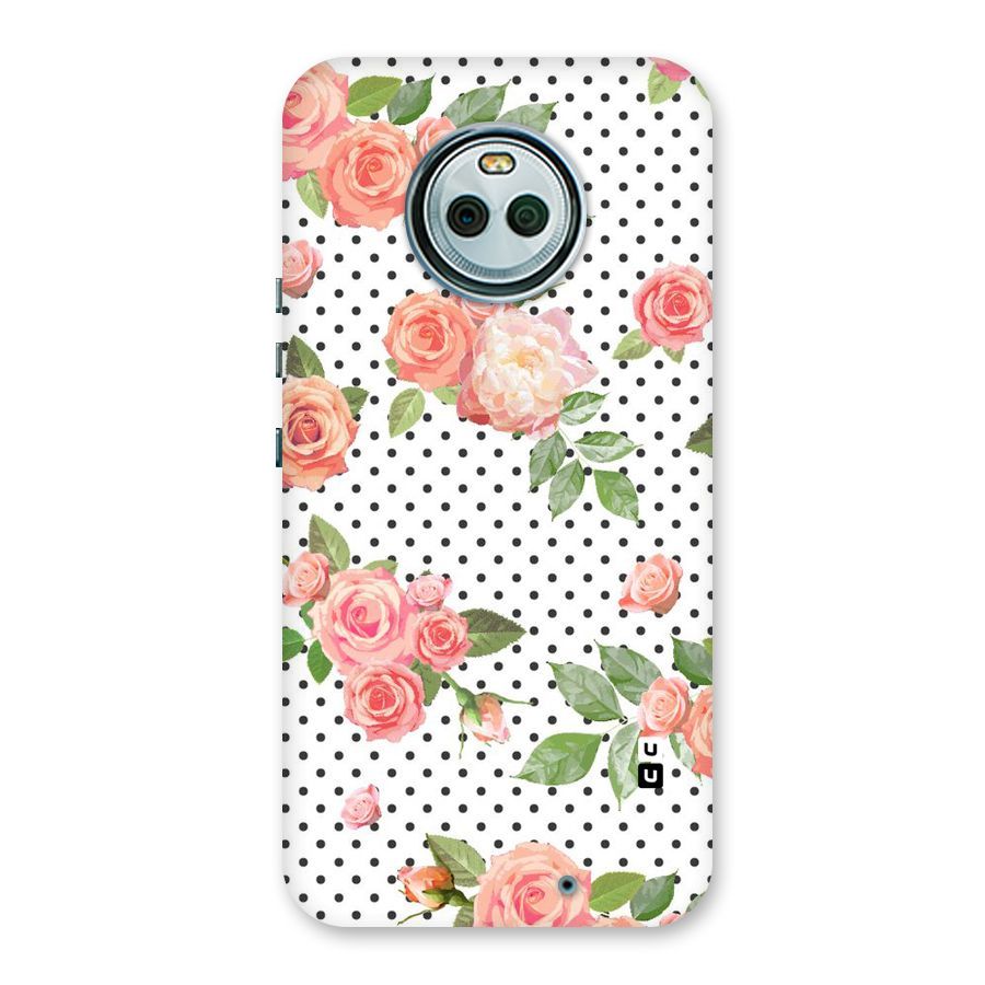 Polka Bloom White Back Case for Moto X4