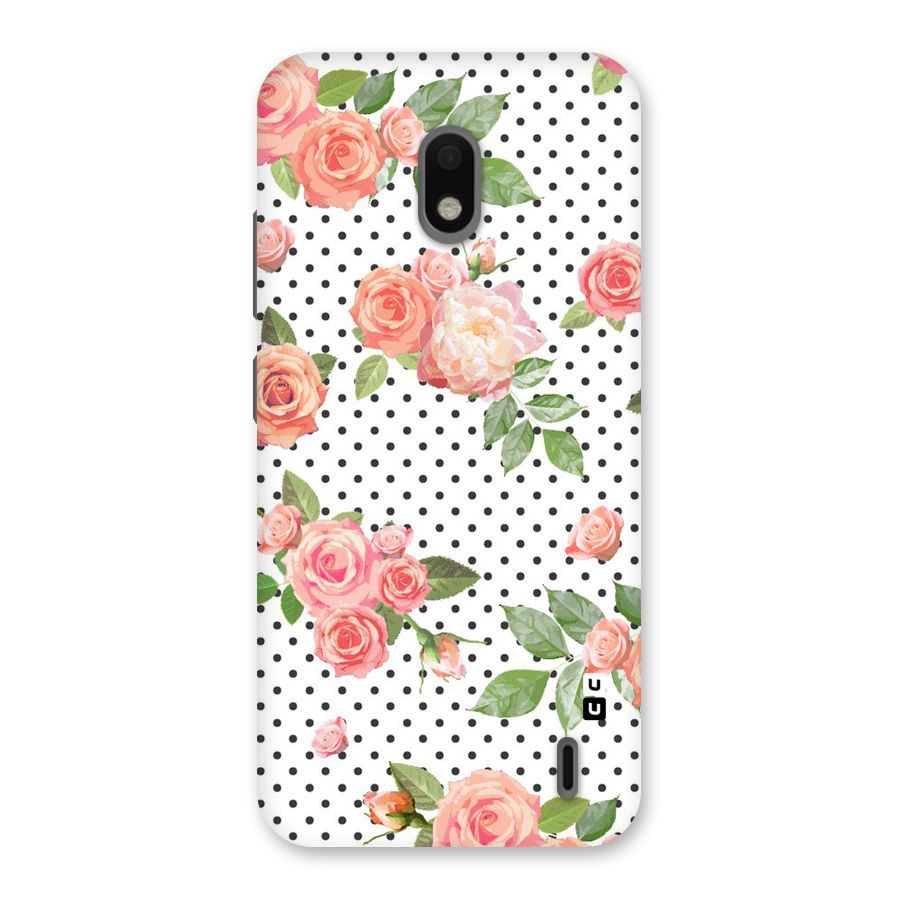 Polka Bloom White Back Case for Nokia 2.2