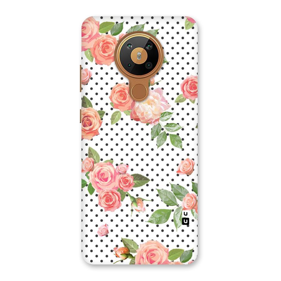 Polka Bloom White Back Case for Nokia 5.3