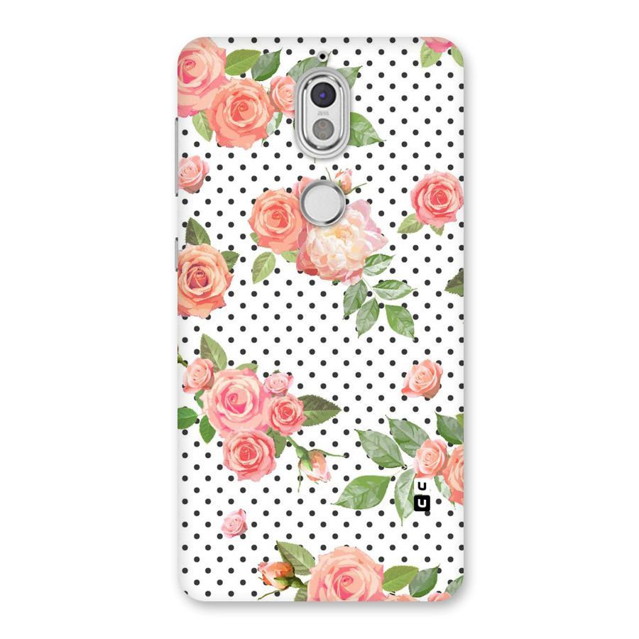 Polka Bloom White Back Case for Nokia 7