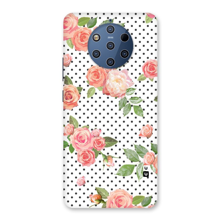 Polka Bloom White Back Case for Nokia 9 PureView