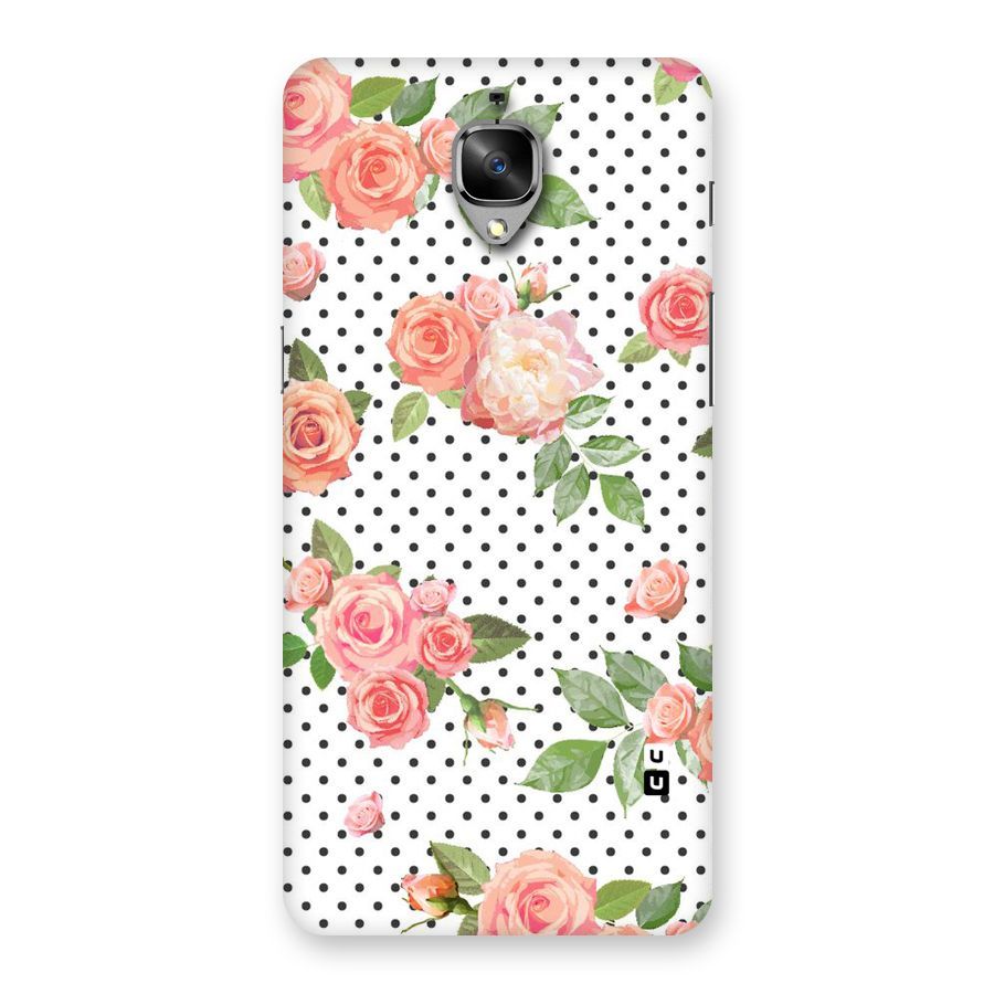 Polka Bloom White Back Case for OnePlus 3