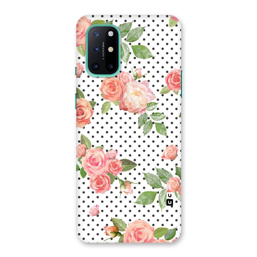 Polka Bloom White Back Case for OnePlus 8T