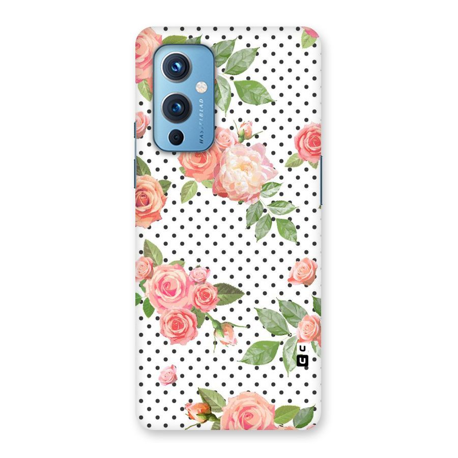 Polka Bloom White Back Case for OnePlus 9