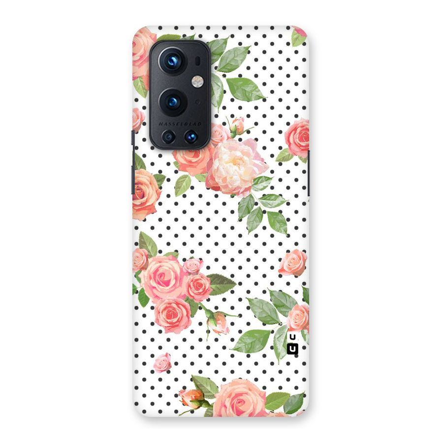 Polka Bloom White Back Case for OnePlus 9 Pro