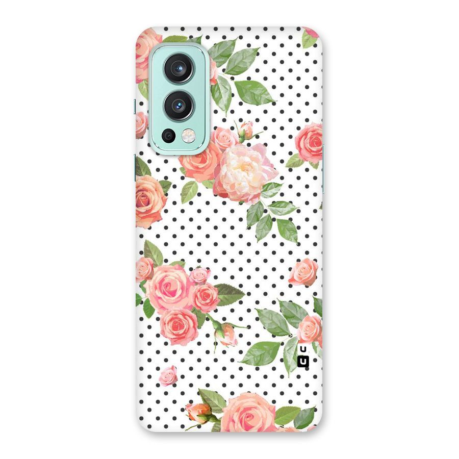 Polka Bloom White Back Case for OnePlus Nord 2 5G