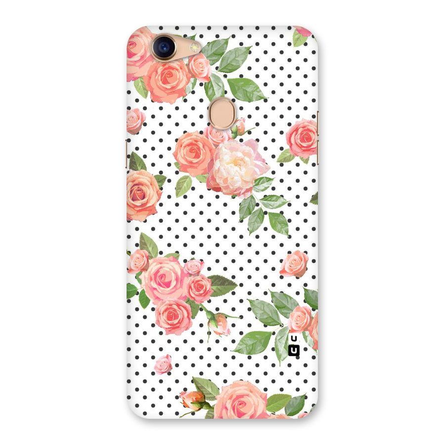 Polka Bloom White Back Case for Oppo F5 Youth