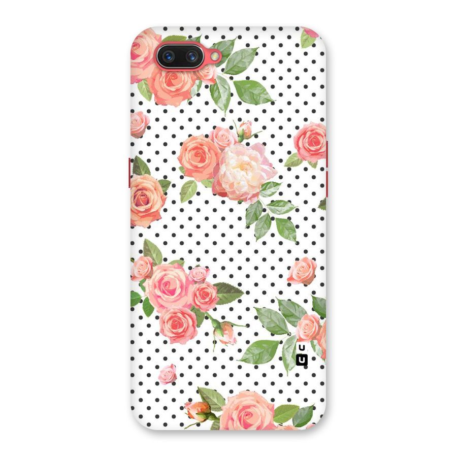 Polka Bloom White Back Case for Oppo A3s