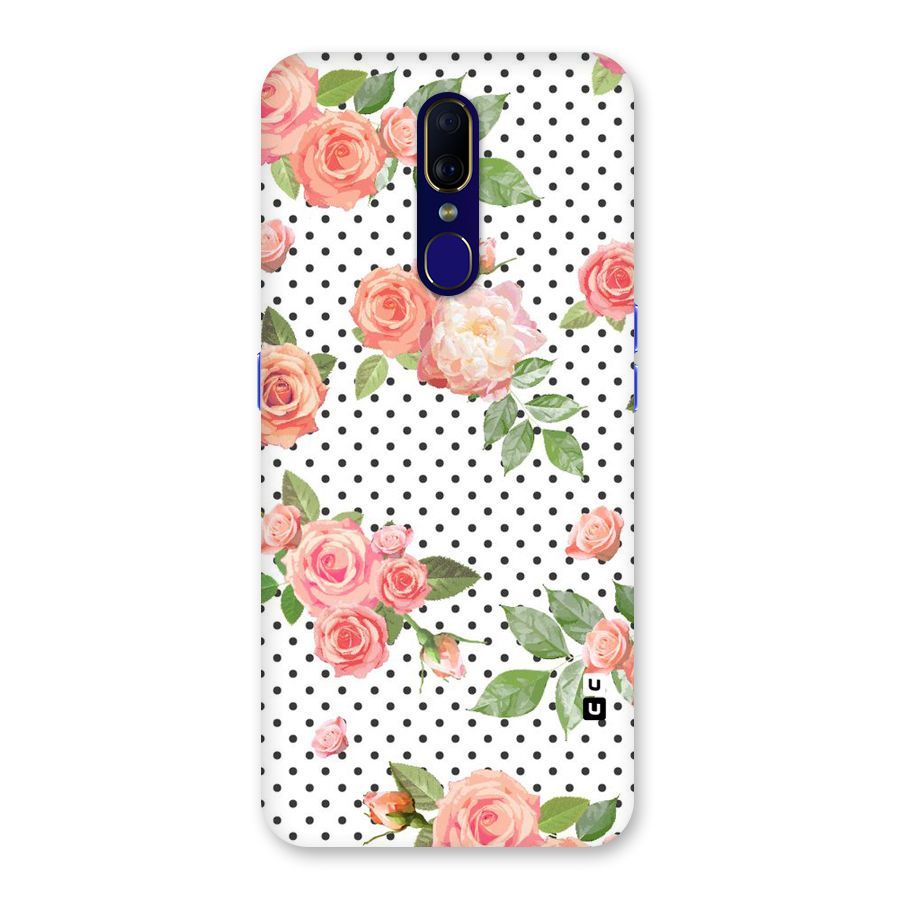Polka Bloom White Back Case for Oppo A9