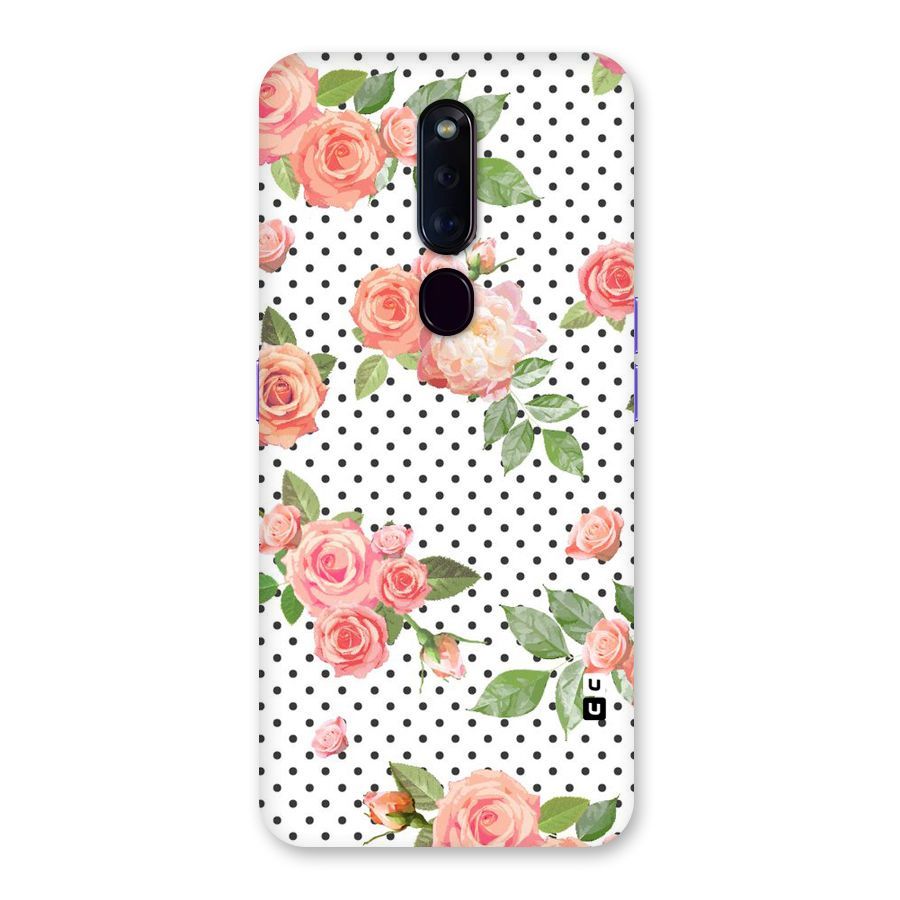 Polka Bloom White Back Case for Oppo F11 Pro