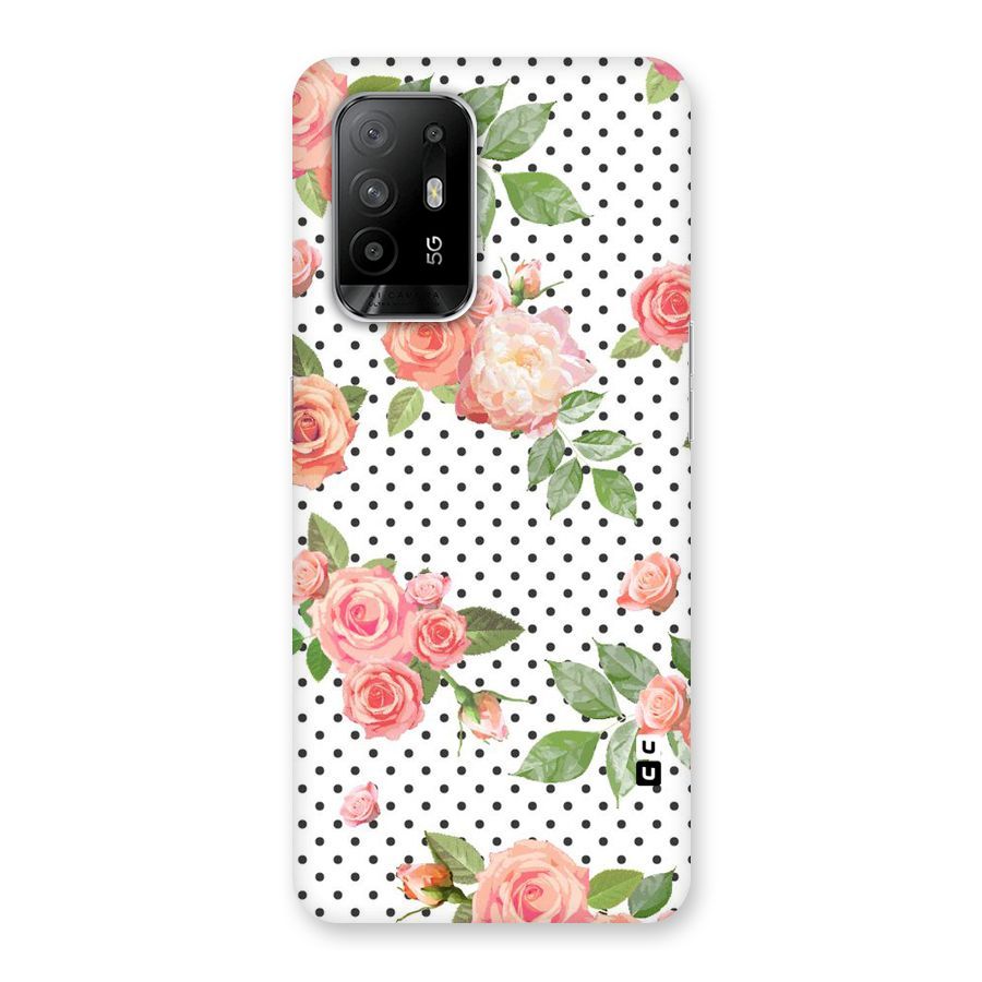 Polka Bloom White Back Case for Oppo F19 Pro Plus 5G