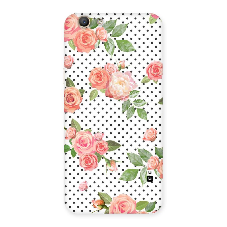 Polka Bloom White Back Case for Oppo F1s