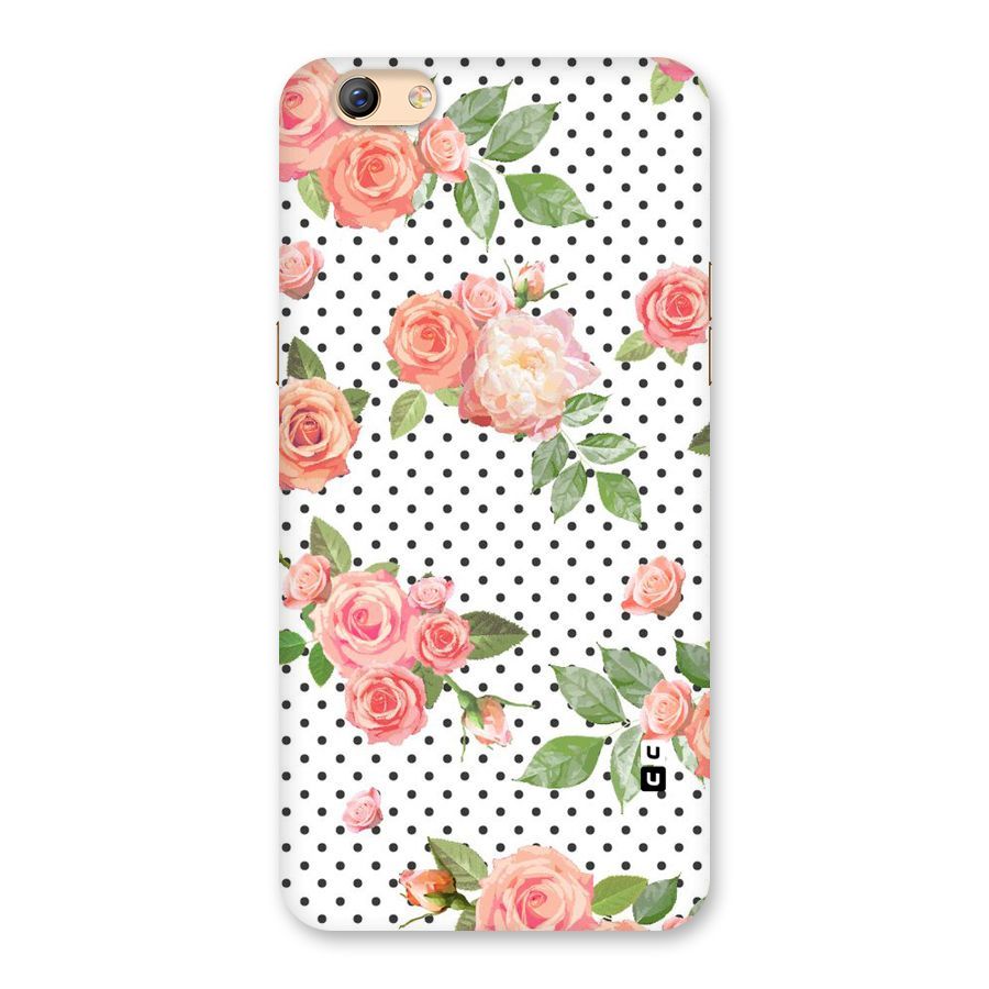 Polka Bloom White Back Case for Oppo F3 Plus