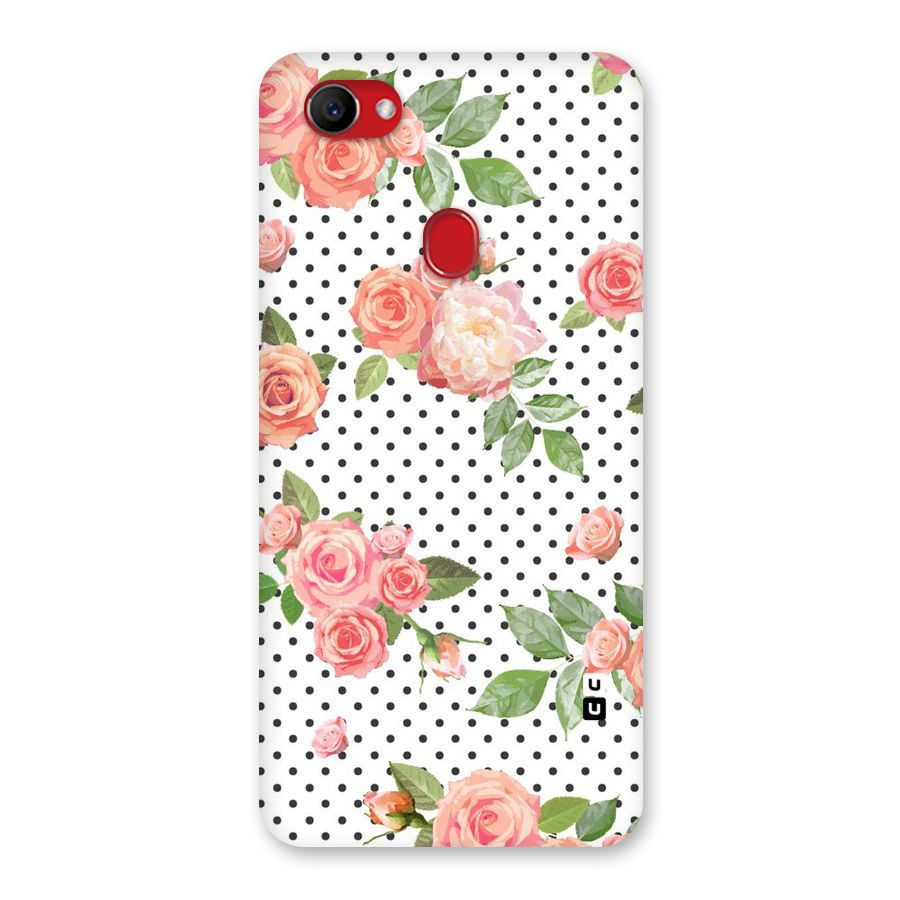 Polka Bloom White Back Case for Oppo F7