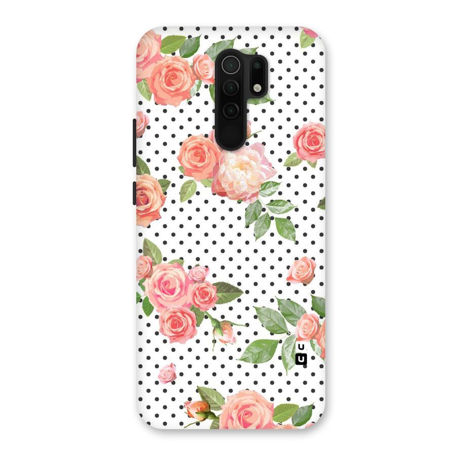 Polka Bloom White Back Case for Poco M2