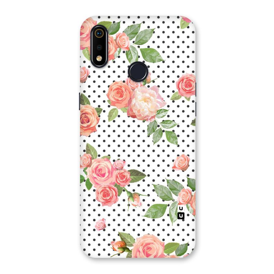 Polka Bloom White Back Case for Realme 3i