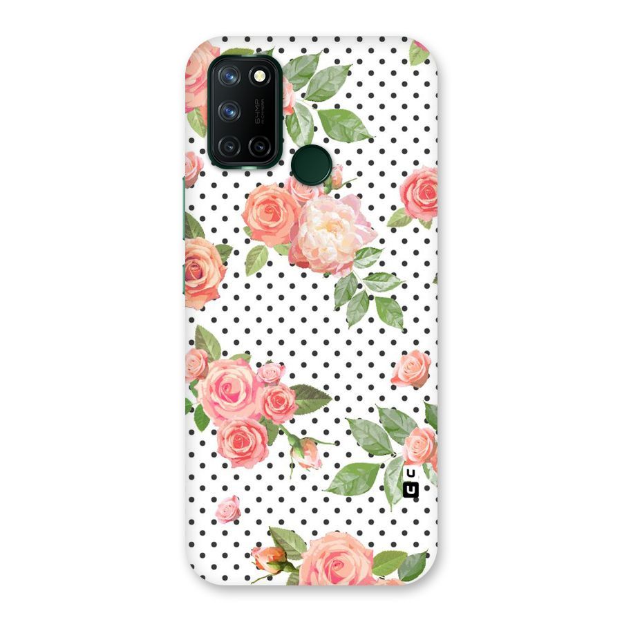 Polka Bloom White Back Case for Realme 7i