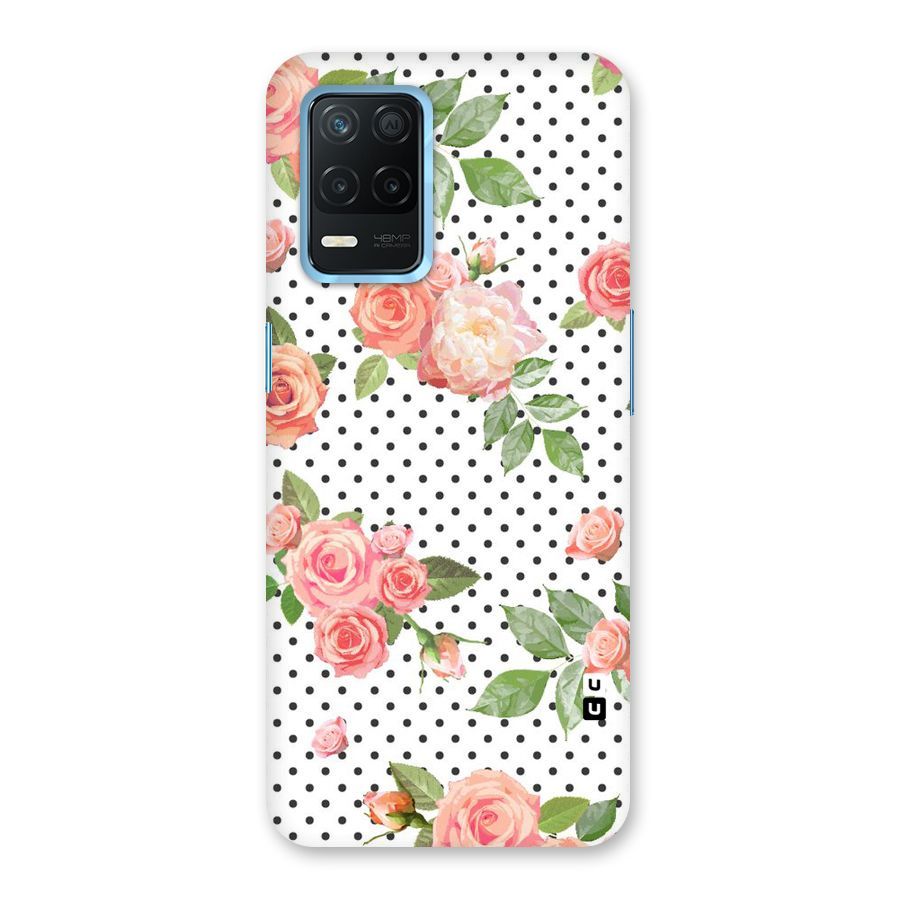Polka Bloom White Back Case for Realme 8s 5G