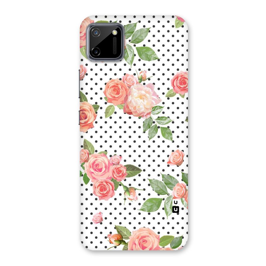 Polka Bloom White Back Case for Realme C11