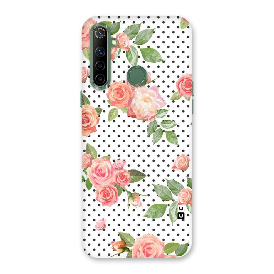 Polka Bloom White Back Case for Realme Narzo 10