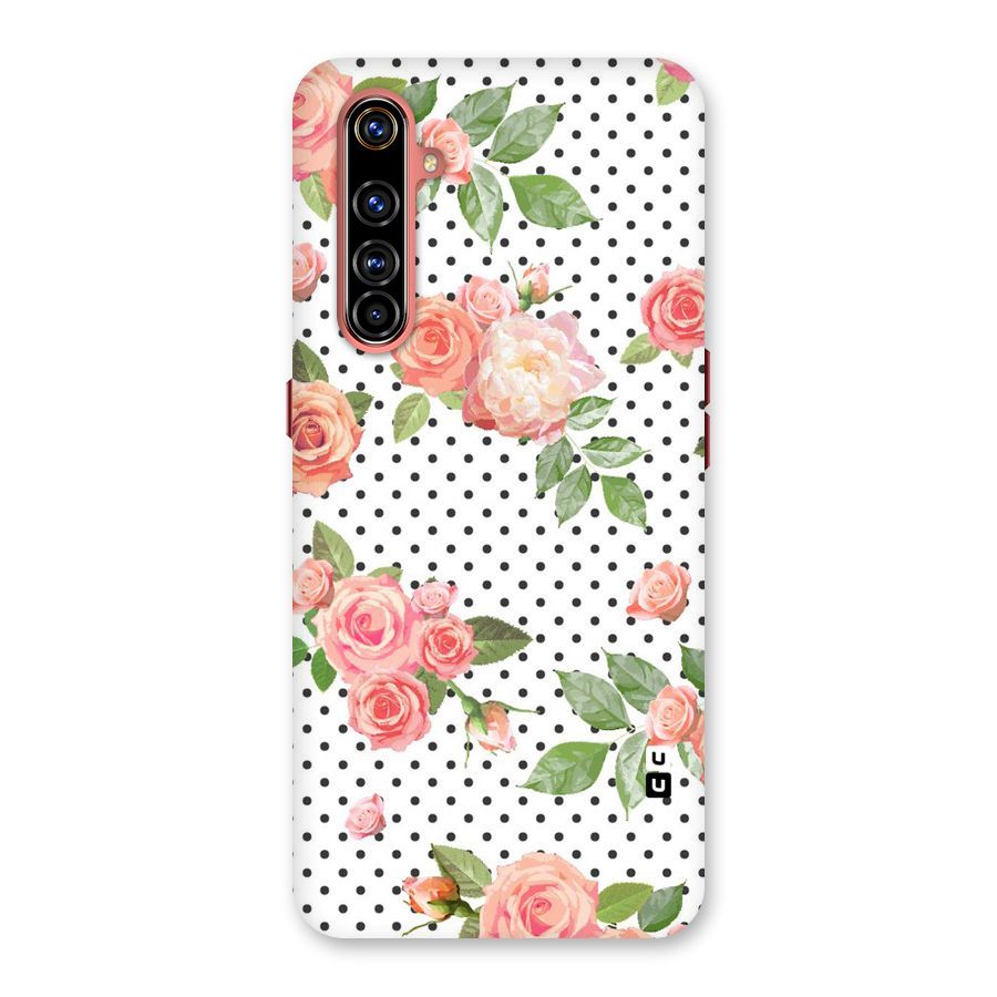 Polka Bloom White Back Case for Realme X50 Pro
