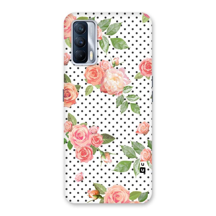 Polka Bloom White Back Case for Realme X7