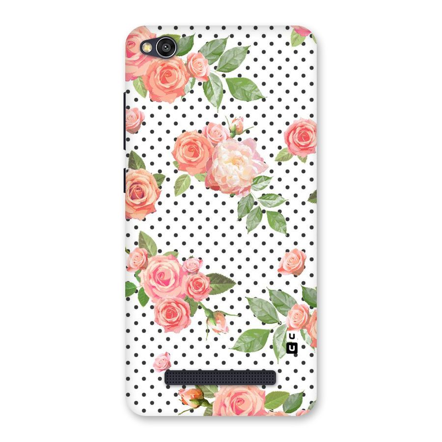 Polka Bloom White Back Case for Redmi 4A