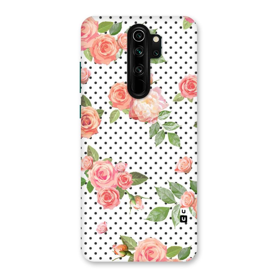 Polka Bloom White Back Case for Redmi Note 8 Pro