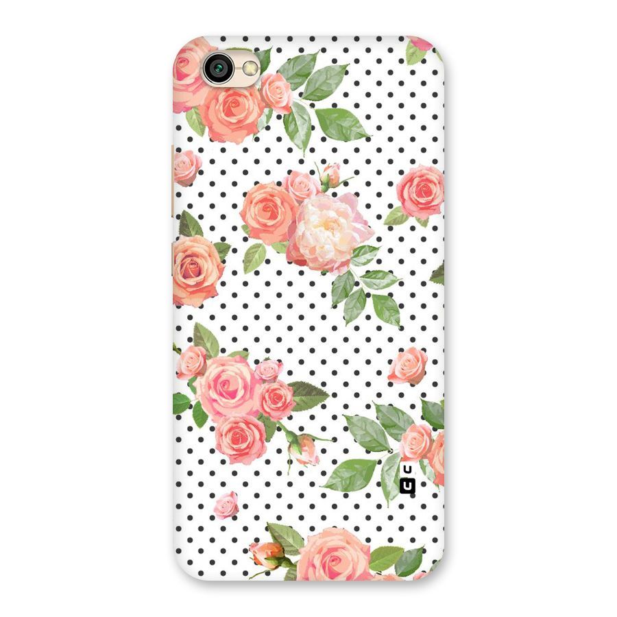 Polka Bloom White Back Case for Redmi Y1 Lite