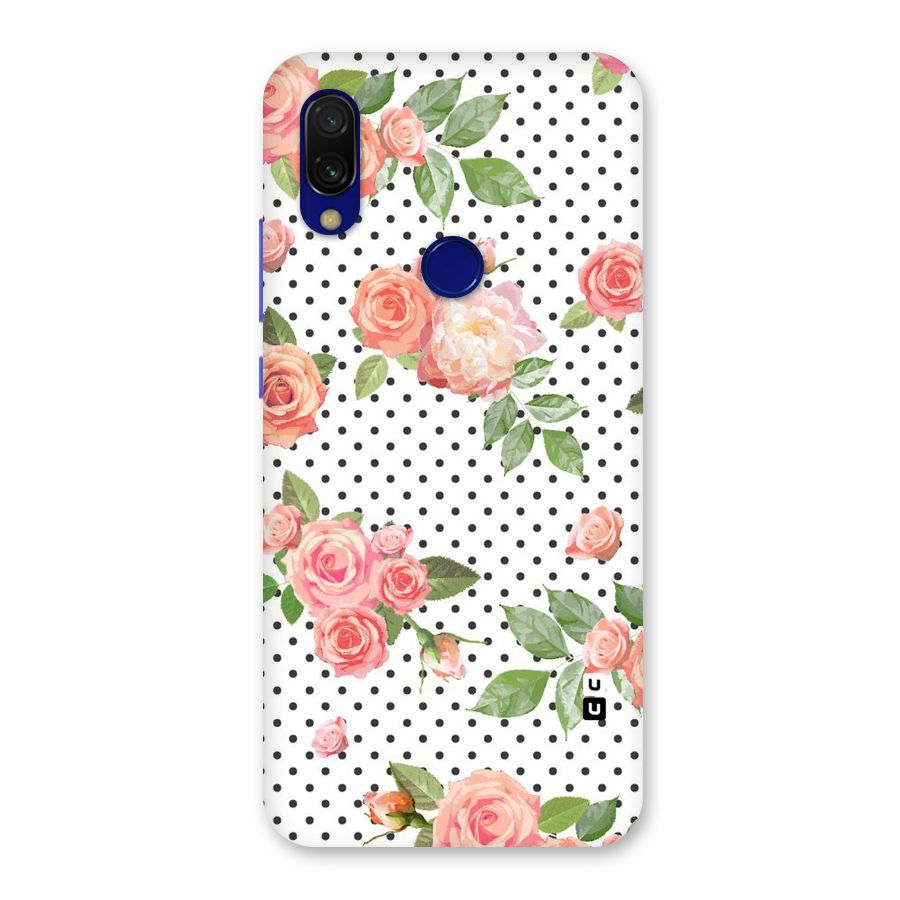 Polka Bloom White Back Case for Redmi Y3