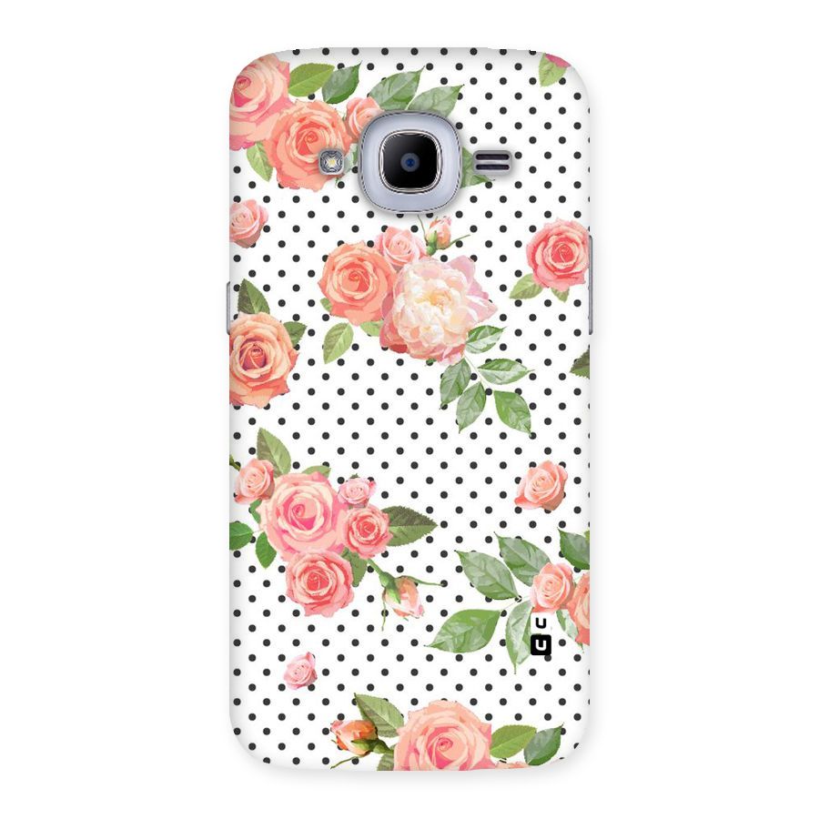 Polka Bloom White Back Case for Samsung Galaxy J2 2016