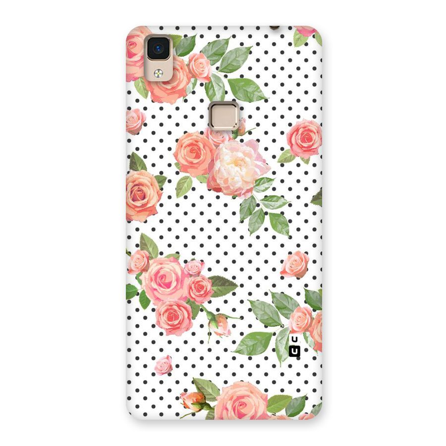 Polka Bloom White Back Case for V3 Max