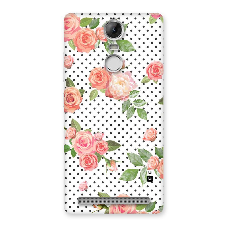 Polka Bloom White Back Case for Vibe K5 Note