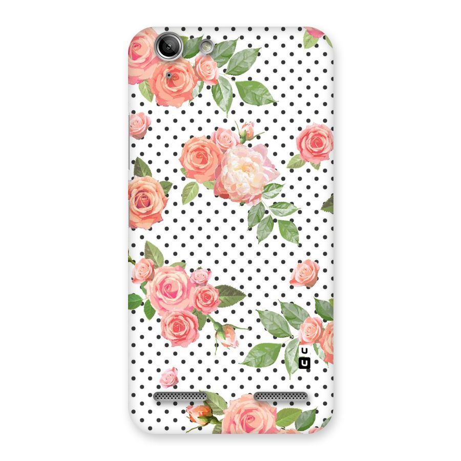 Polka Bloom White Back Case for Vibe K5 Plus