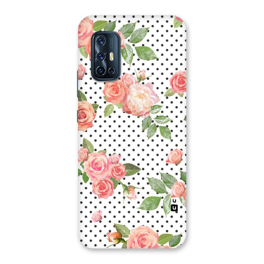 Polka Bloom White Back Case for Vivo V17
