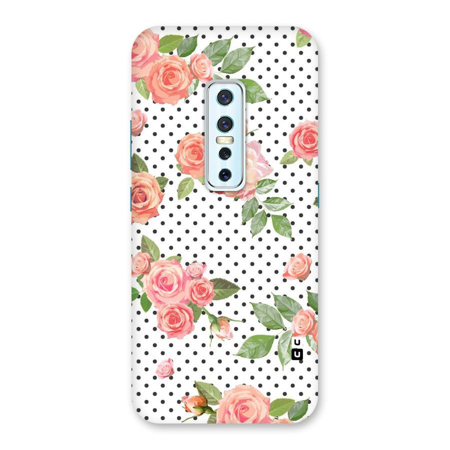 Polka Bloom White Back Case for Vivo V17 Pro