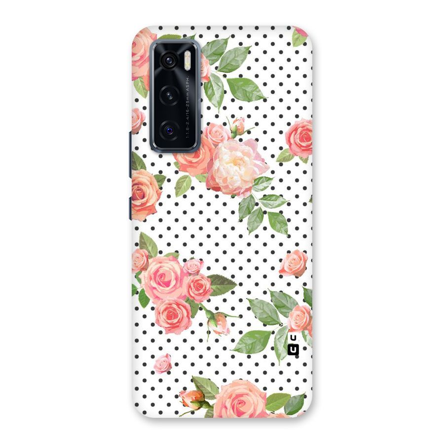 Polka Bloom White Back Case for Vivo V20 SE