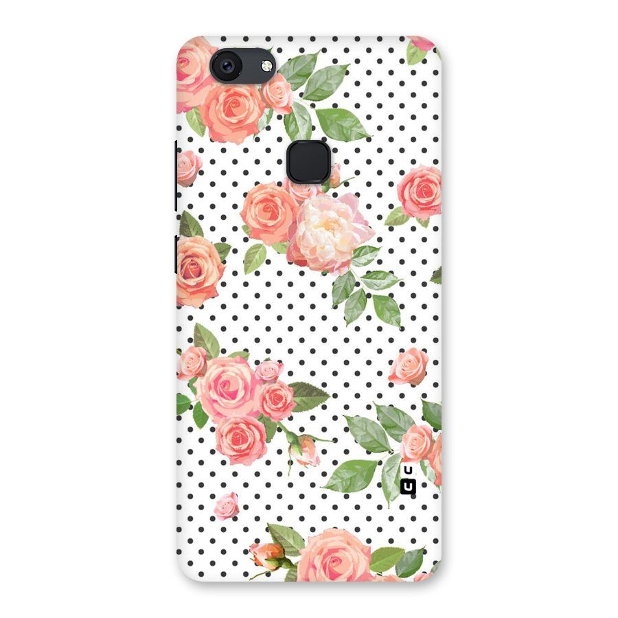 Polka Bloom White Back Case for Vivo V7 Plus