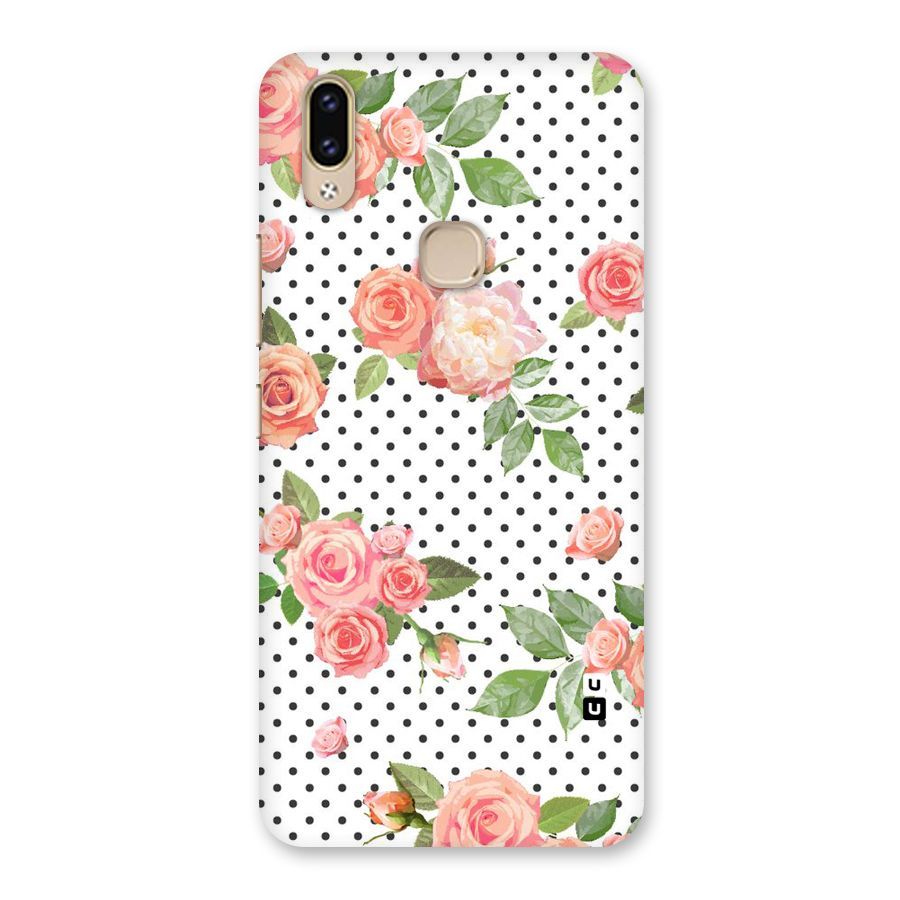 Polka Bloom White Back Case for Vivo V9 Youth